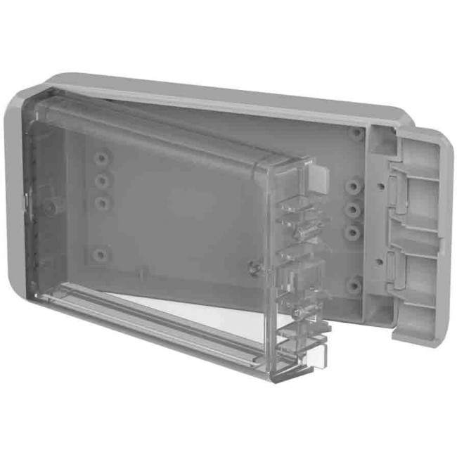 96023145 B 140804 PC-V0-G-7035, Bocube Series Polycarbonate General Purpose Enclosure, IP66, IP68, Flanged, 151 x 80 x 40mm