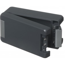 00113124, Bocube Alu Series Graphite Grey Aluminium Enclosure, IP66, IP68, IP69, IK07, IK08, Graphite Grey Lid, 159 x 86 x