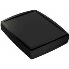 Black ABS Enclosure, IP64, IK07, Black Lid, 184.7 x 144.6 x 38.5mm