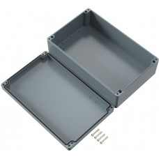 02254012, Polyester Standard Series Grey Glass Fibre Reinforced Polyester Enclosure, IP66, IK08, Grey Lid, 250 x 400 x 121mm