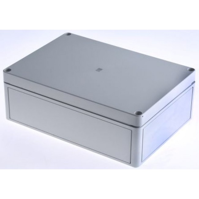 9520000, PK Series Grey Polycarbonate Enclosure, IP66, IK08, Flanged, Grey Lid, 254 x 180 x 90mm