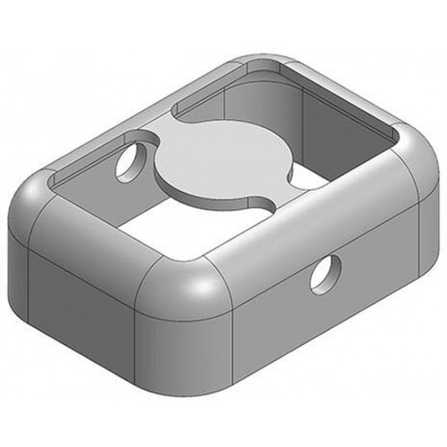 MS087-10F, 8.7 x 6.3 x 3mm Two-piece Drawn-Seamless RF Shield/EMI Shield FRAME (CRS)