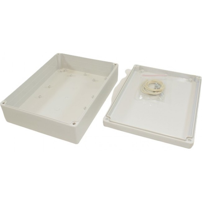 RP1450, RP Series Light Grey Polycarbonate General Purpose Enclosure, IP65, Light Grey Lid, 220 x 165 x 60mm