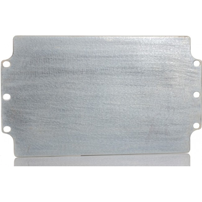 Steel Mounting Plate, 1.5mm H, 215mm W, 314mm L for Use with Aluminium Enclosure