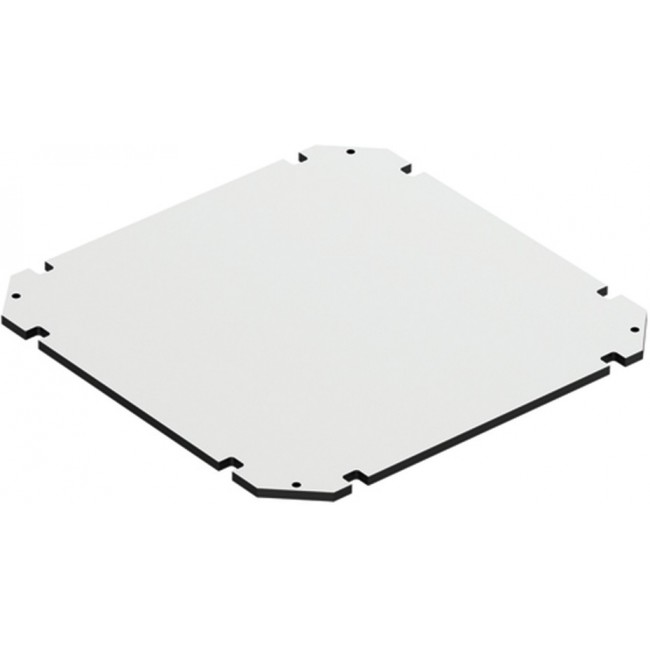 72000301, Mounting Plate, 5mm H, 250mm W, 250mm L for Use with GEOS-L 3030-18/-22 Empty Enclosure