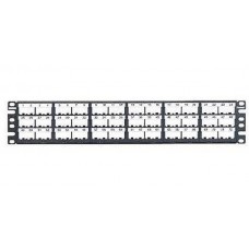 CPPL72WBLY, PATCH PANEL, 72 PORT, BLACK