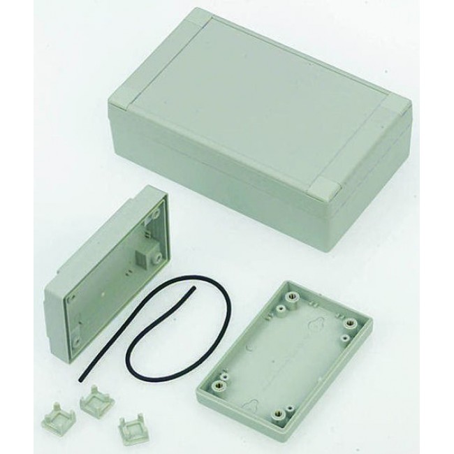 CRDCERG09, 7000 Series Grey ABS Enclosure, IP65, Grey Lid, 220 x 145 x 80mm