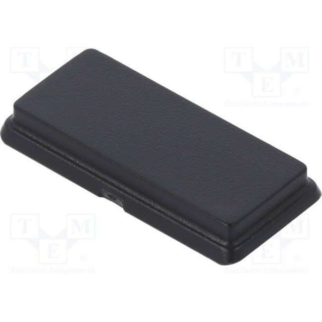 1552CPLBK-10, ABS Panel, End 3.000" L x 2.000" W x 0.630" H (76.20mm x 50.80mm x 16.00mm) Black