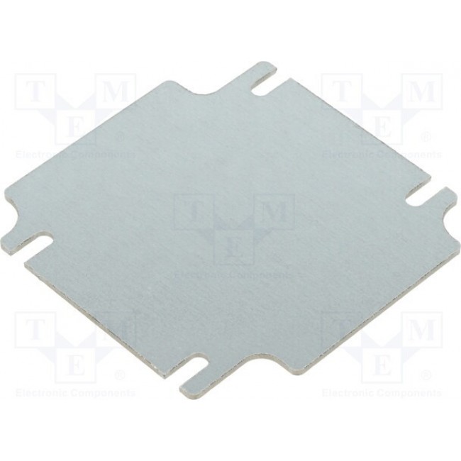 ZMB90.90, Mounting plate; steel; W: 80.7mm; L: 80.7mm; Thk: 1.5mm; Series: ZP