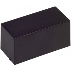 Black ABS Enclosure, IP52, Black Lid, 46 x 22 x 22.5mm