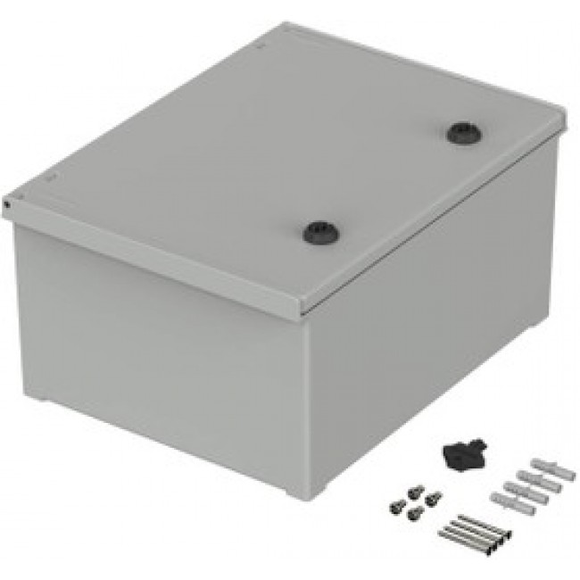 Wall enclosure, (H x W x D) 400 x 300 x 200 mm, IP66, polyester, light gray, 42143200