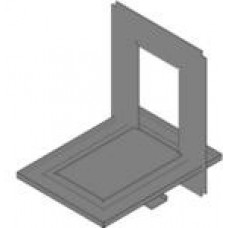 1481WN40503, Metal, Steel Window Kit 6.690" L x 4.690" W x 0.250" H (169.93mm x 119.13mm x 6.35mm) Gray