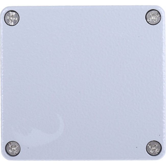 Grey Die Cast Aluminium Enclosure, IP66, Grey Lid, 75 x 80 x 57mm