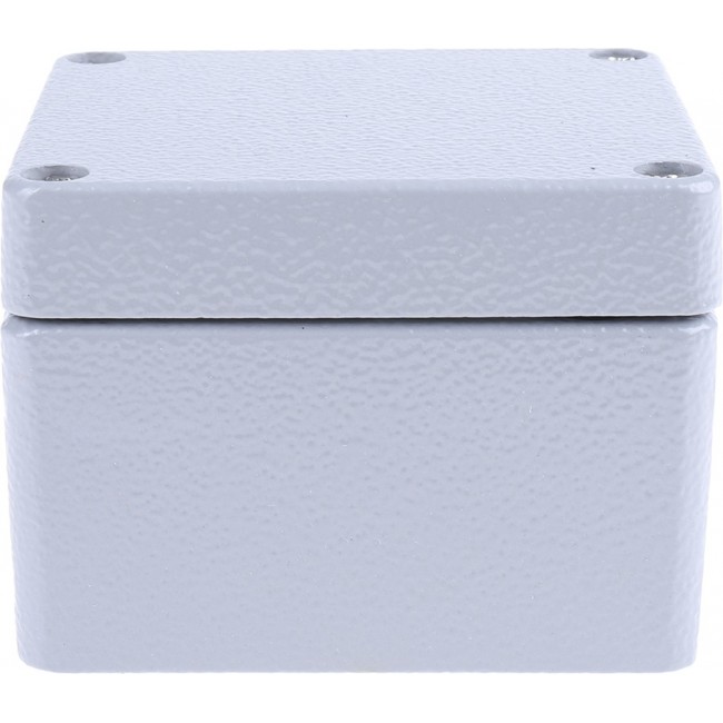 Grey Die Cast Aluminium Enclosure, IP66, Grey Lid, 75 x 80 x 57mm