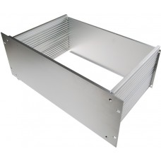 19 inch subrack, 4 U, (W x H x D) 403 x 177 x 280 mm, aluminum, silver, 20860-228