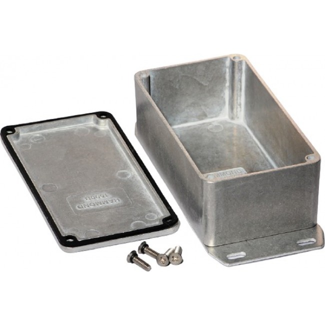 1590WBSF, 1590 Series Die Cast Aluminium Alloy Enclosure, IP65, Flanged, 112 x 60 x 42mm