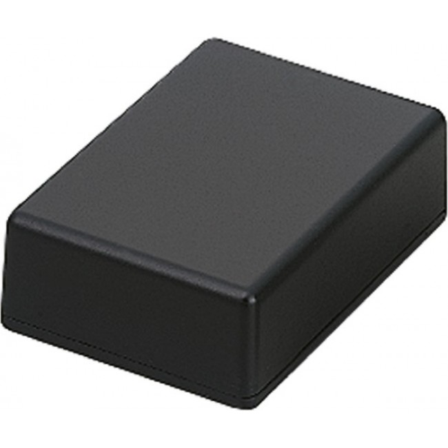 TD5-8-3B, TD Series Black Die Cast Aluminium Enclosure, Black Lid, 80 x 55 x 30mm