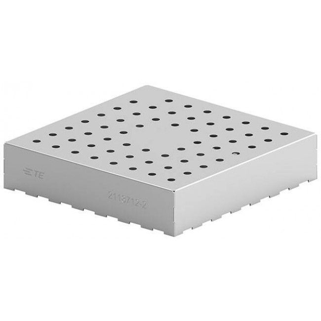 2118712-2, RF Shield Cover 1.747" (44.37mm) X 1.747" (44.37mm) Vented Surface Mount