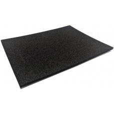 ESD-FOAM-BLACK-12X9X0.25, Foam 9.00" W x 12.00" L (228.60mm x 304.80mm) X 0.250" (6.35mm) Polyethylene Black