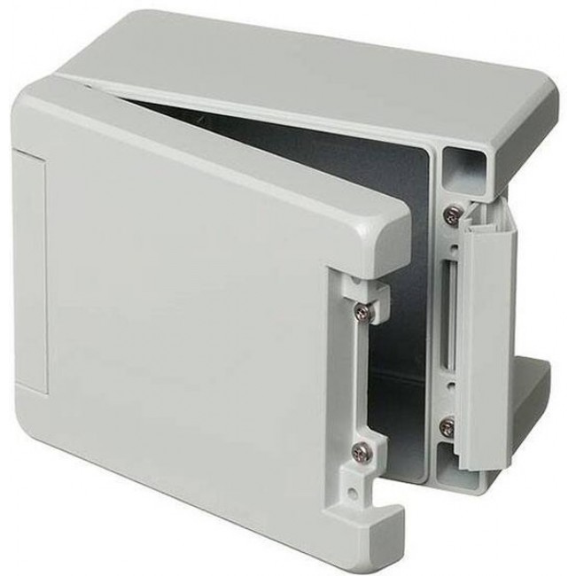 00113235, Bocube Alu Series Light Grey Aluminium Enclosure, IP66, IP68, IP69, IK07, IK08, Light Grey Lid, 159 x 128 x 90mm