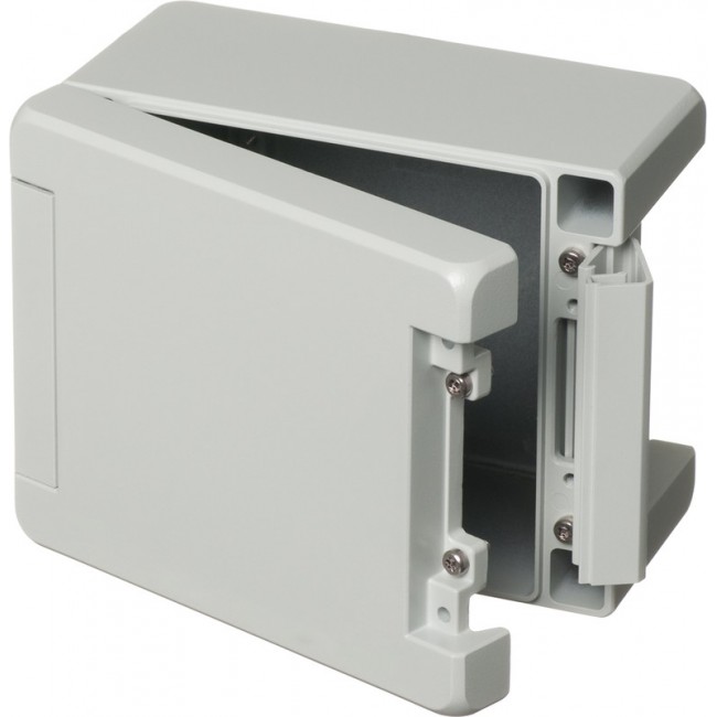 00113235, Bocube Alu Series Light Grey Aluminium Enclosure, IP66, IP68, IP69, IK07, IK08, Light Grey Lid, 159 x 128 x 90mm