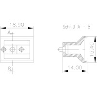 20809-397, Static Handle for Use with Plug In Unit, 18.9 x 14 x 15mm