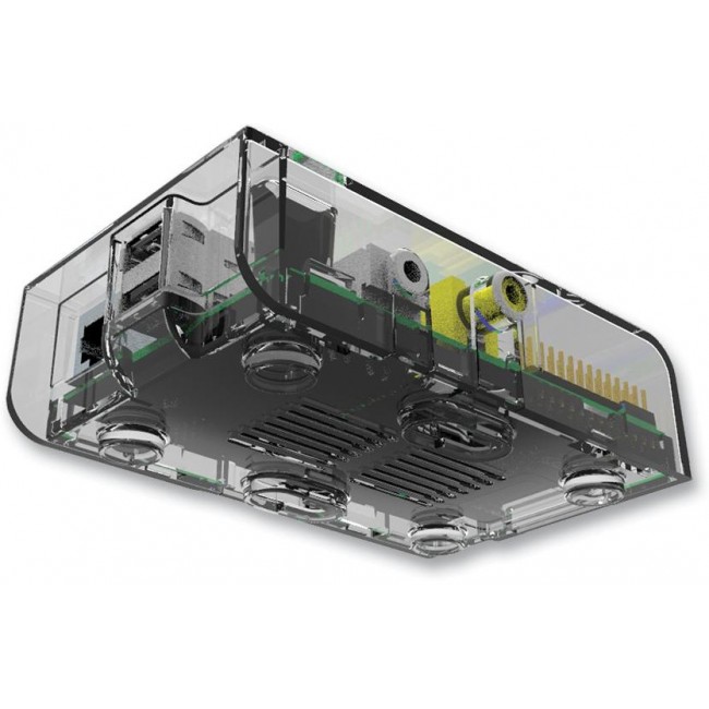 MC-RP001-CLR, ENCLOSURE, RASPBERRY PI, ABS, CLEAR