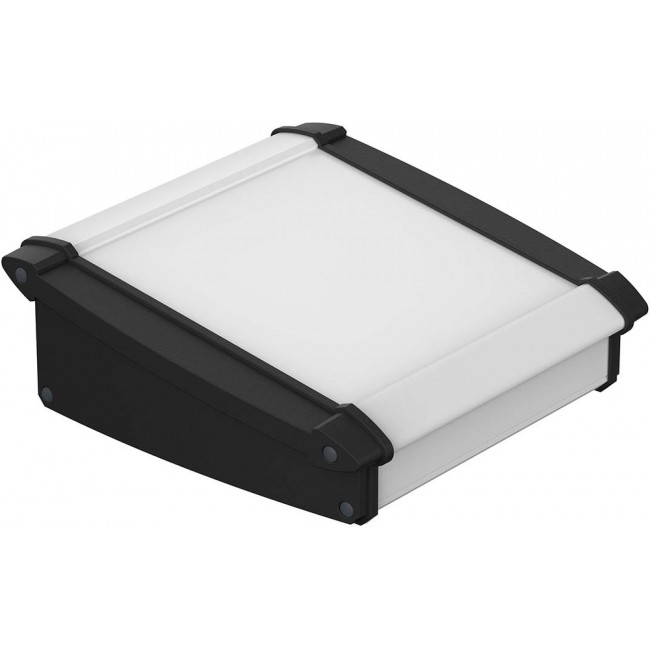 92865150.HMT1 ATPH 1865-0150, Alu-Topline Series Black Aluminium Desktop Enclosure, Sloped Front, 150 x 181.2 x 68.2mm