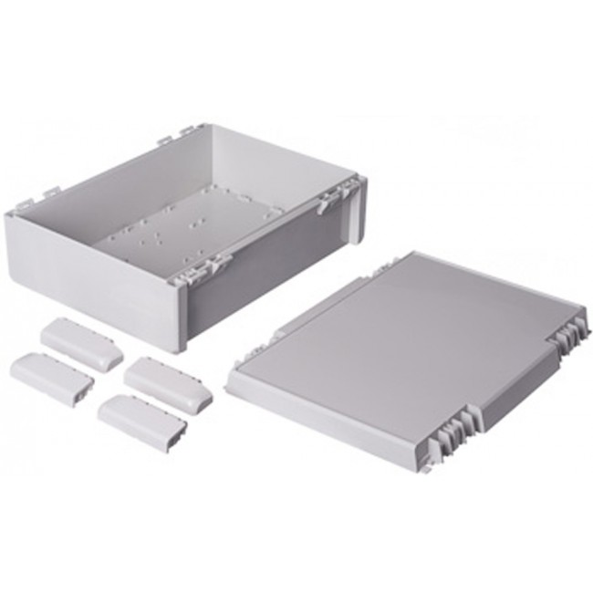 96037665 B 273612 ABS-7035, Bocube Series Light Grey ABS Enclosure, IP66, IP68, Light Grey Lid, 284 x 364 x 120mm