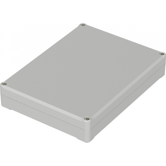 63232000 ET 232, Euromas II Series Light Grey ABS Enclosure, IP65, Light Grey Lid, 200 x 150 x 37mm