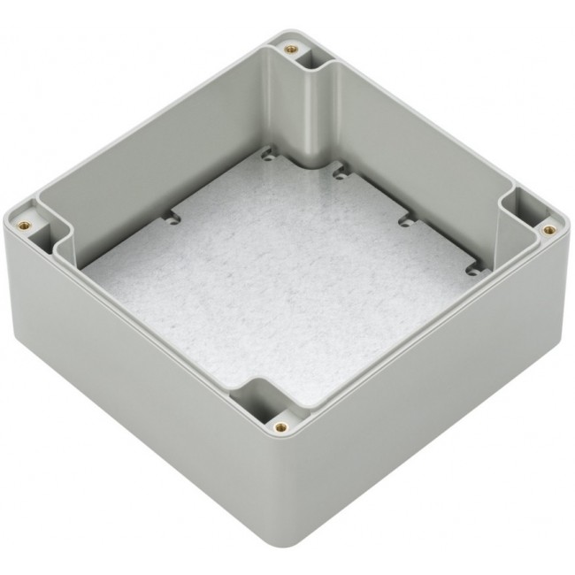 Grey Polycarbonate Enclosure, IP67, IK07, Grey Lid, 119.8 x 119.8 x 60.1mm