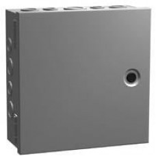 CHKO12104, Electrical Enclosures N1 Hinge Cover w/KO's - 12 x 10 x 4 - Steel/Gray