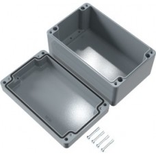 Aluminum enclosure, (L x W x H) 160 x 100 x 81 mm, silver gray (RAL 7001), IP66, 011016080