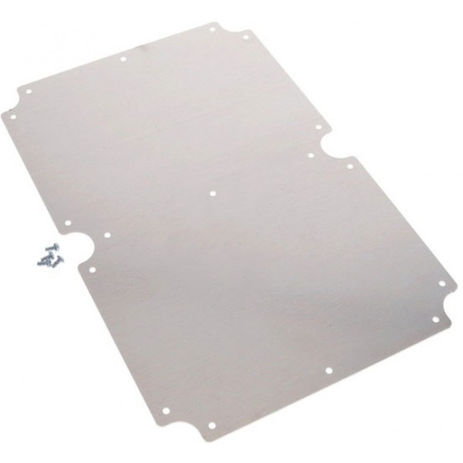 PUX-16540, Metal, Aluminum Panel, Inner 9.970" L x 6.970" W x 0.060" H (253.24mm x 177.04mm x 1.52mm)