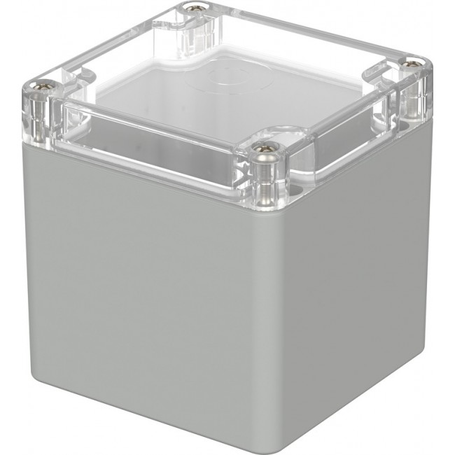 02225100, Euromas Series Polycarbonate General Purpose Enclosure, IP66, 82 x 80 x 85mm