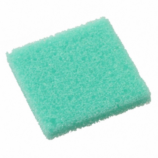 CF-47EG 0.125 SQUARE PAD, Foam 1.00" W x 1.00" L (25.4mm x 25.4mm) X 0.125" (3.18mm) Polyurethane Green