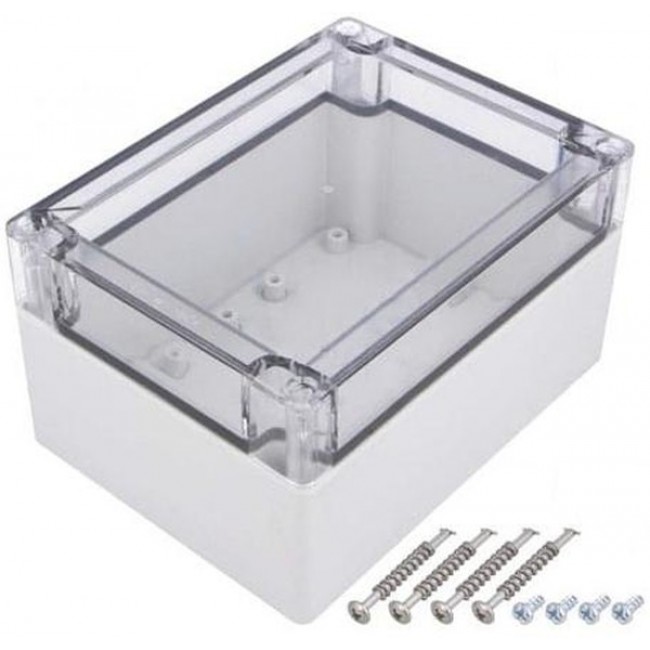 20100701, TG Series Grey Polycarbonate Enclosure, IP66, IP67, Grey Lid, 162 x 90 x 122mm