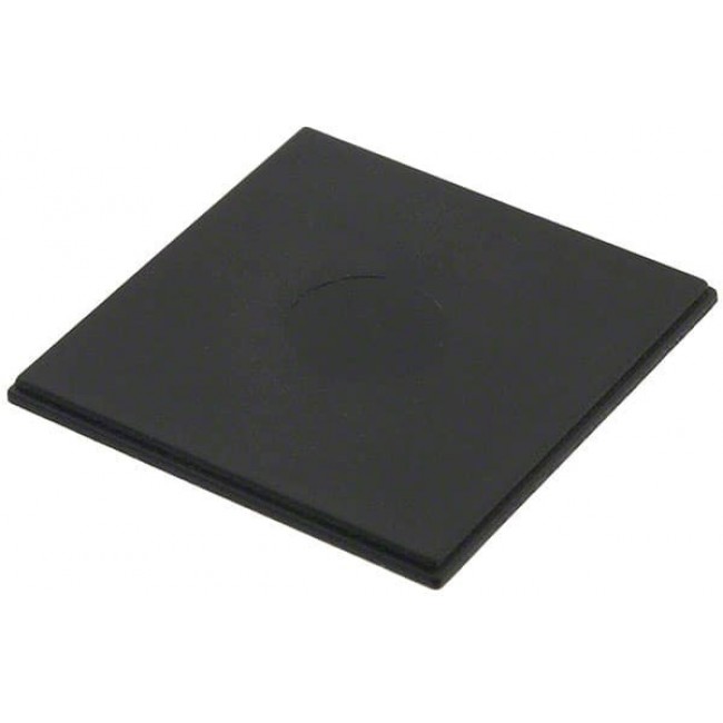 PBC-1560-C, Plastic, ABS Cover, Lid 0.790" L x 0.790" W x 0.055" H (20.07mm x 20.07mm x 1.40mm) Black