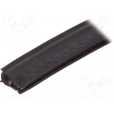 GN2180EPDM20.5A-10, Защитная кромка, EPDM, L: 10м, черный, H: 20,5мм, W: 11мм, -40-100°C