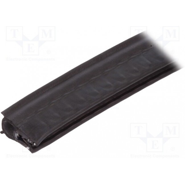 GN2180EPDM20.5A-10, Защитная кромка, EPDM, L: 10м, черный, H: 20,5мм, W: 11мм, -40-100°C