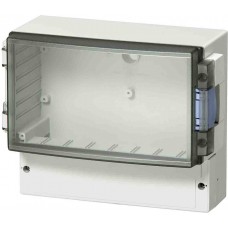 ABS 21/18-3 ENCLOSURE, Grey ABS Enclosure, IP65, IK07, Smoked Grey Lid, 235 x 185 x 119mm