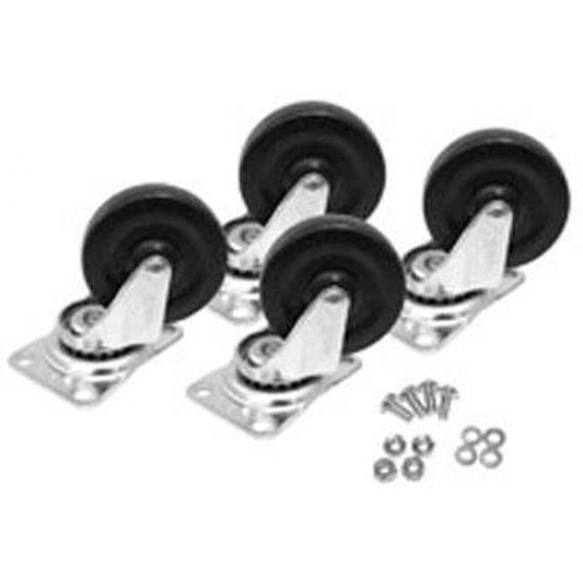 1425BH, Racks & Rack Cabinet Accessories Caster Set 4, Heavy 1050 Lb Weight Limit