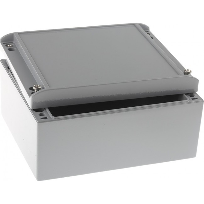 191.150.000, AluCASE Series Grey Die Cast Aluminium Enclosure, IP67, Grey Lid, 180 x 150 x 90mm