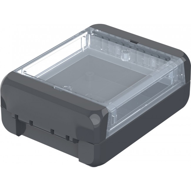 96022144 B 100804 PC-V0-G-7024, Bocube Series Polycarbonate General Purpose Enclosure, IP66, IP68, Flanged, 113 x 80 x 40mm