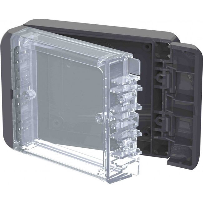 96022144 B 100804 PC-V0-G-7024, Bocube Series Polycarbonate General Purpose Enclosure, IP66, IP68, Flanged, 113 x 80 x 40mm