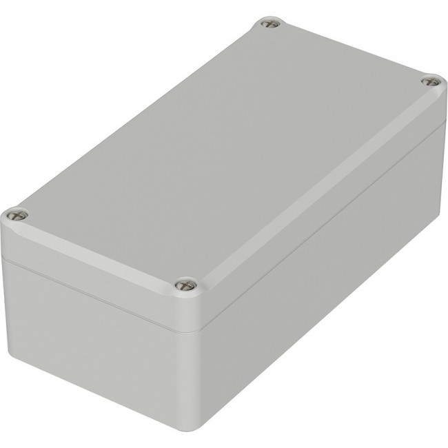 63220000 ET 220, Euromas II Series Light Grey ABS Enclosure, IP65, Light Grey Lid, 160 x 80 x 57mm