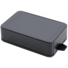 RL6215-FBK, Enclosures, Boxes, & Cases Box w/Flanges-Blk 4.92x3.15x1.38 ABS
