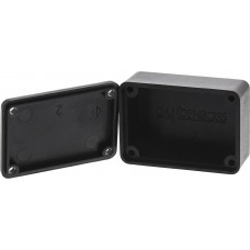 RX2005/S-5, Black ABS Potting Box With Lid, 34 x 24 x 16mm