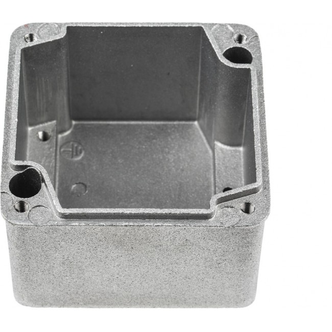 Grey Die Cast Aluminium Enclosure, IP65, Grey Lid, 87 x 87 x 61mm