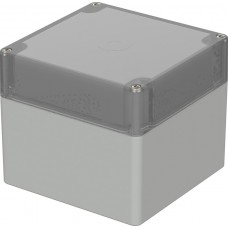 02228100, Euromas Series Polycarbonate General Purpose Enclosure, IP66, 122 x 120 x 105mm